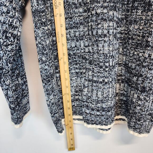 Southpole Sweater Size M Blue Gray Big Logo Heavyweight Baggy Vintage 90s Y2K - Picture 10 of 11